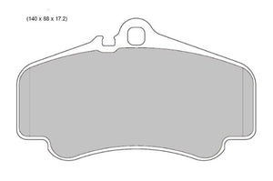 PBS ProRace Performance Brake Pads (FRONT) 8554PR - Porsche 911 996/997