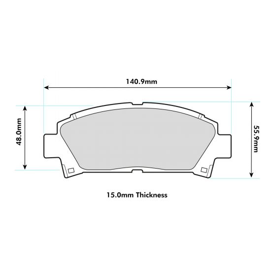 PBS ProRace Performance Brake Pads (FRONT) - Toyota MR2 W20 MK2