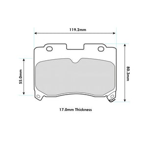 PBS ProTrack Performance Brake Pads (FRONT) - Toyota Supra JZA80