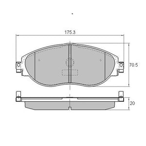 PBS ProRace Performance Brake Pads (FRONT) - Volkswagen Golf GTI MK8