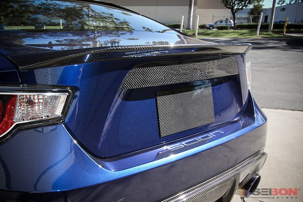 SEIBON CARBON FIBRE BOOT GARNISH - 2013-2020 TOYOTA GT86 - SUBARU BRZ