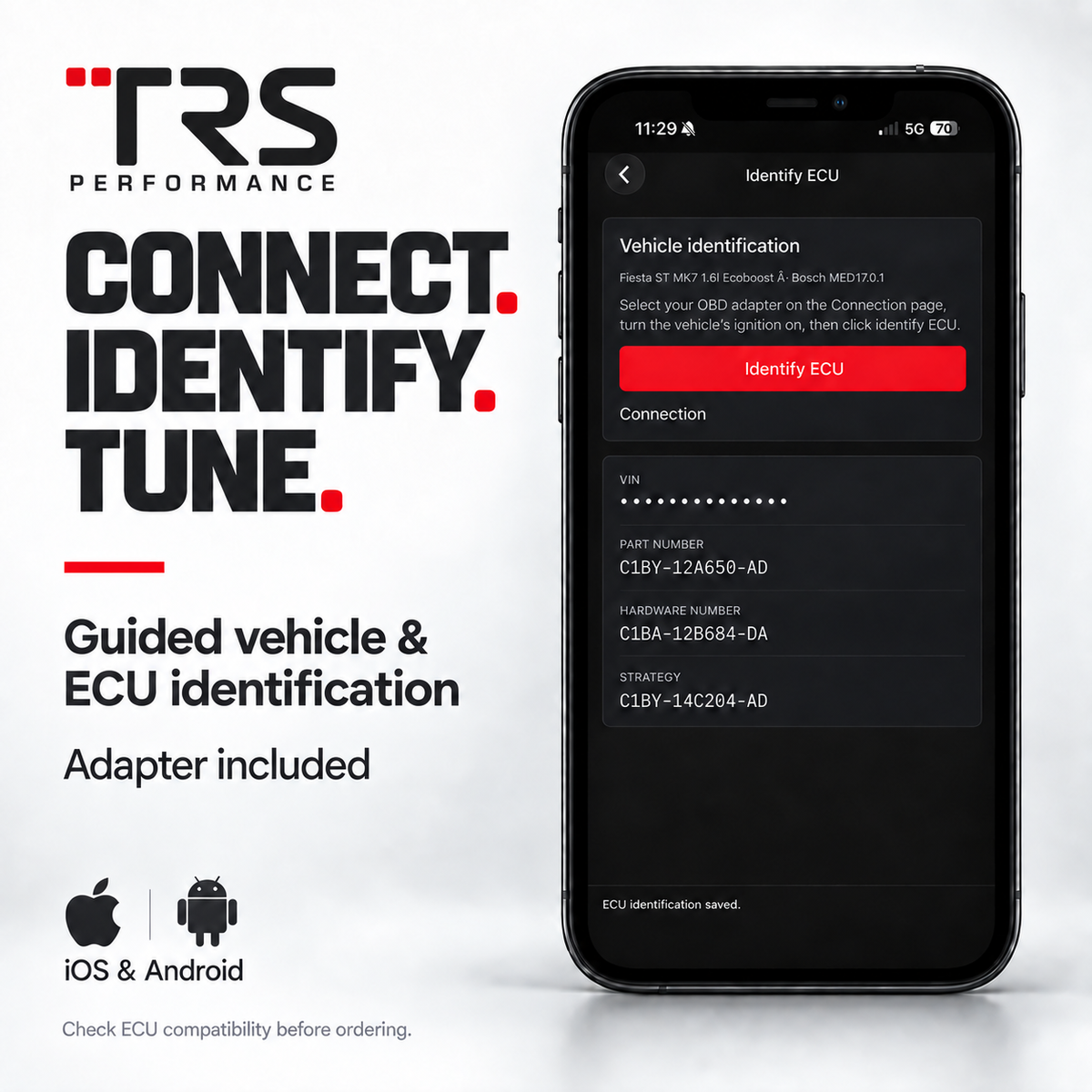 TRS Performance Phone App Tuning Kit – Ford Fiesta ST MK7 1.6 EcoBoost
