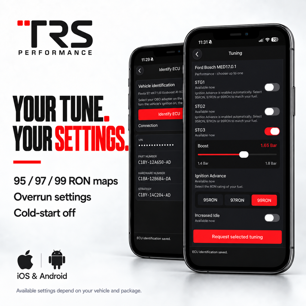 TRS Performance Phone App Tuning Kit – Ford Fiesta ST MK7 1.6 EcoBoost