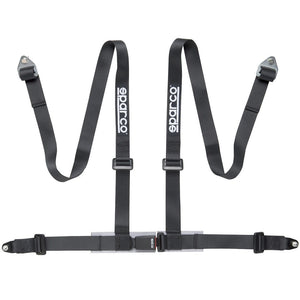 Sparco Driver 4 Point Bolt In Harness (ECE Approved) - Black