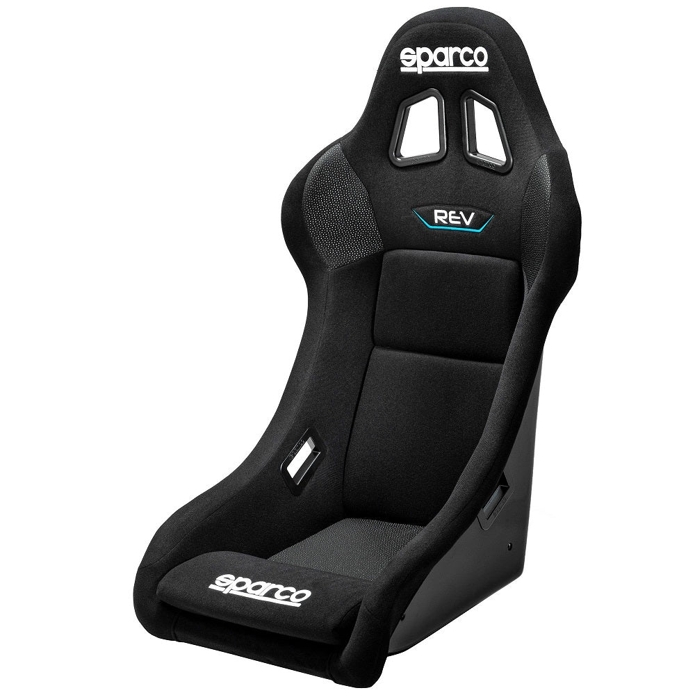 Sparco Rev QRT Fibreglass Fixed Bucket Seat (FIA Approved) - Black Cloth