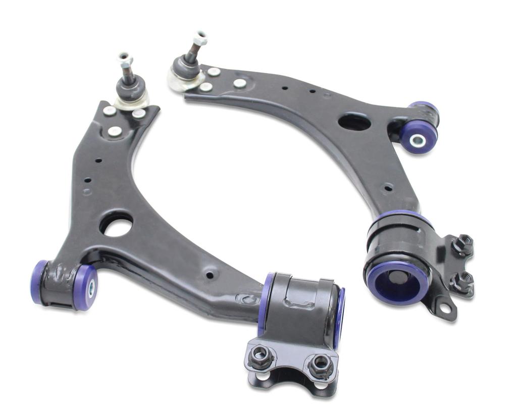 SuperPro Front Control Arm Kit (21mm Ball Joints) After March 2006 - Ford Focus ST225 MK2