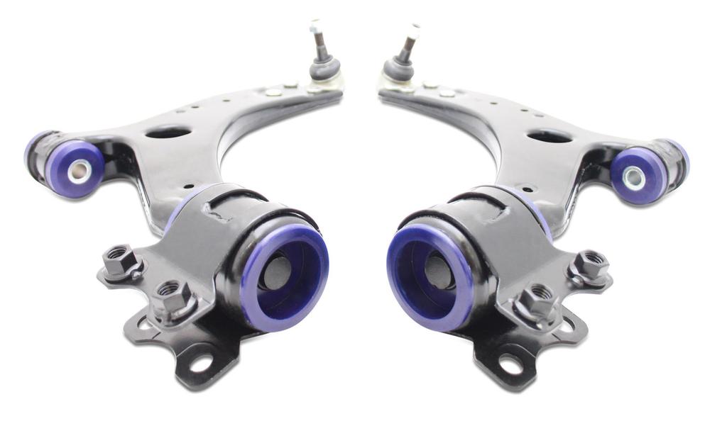 SuperPro Front Control Arm Kit (21mm Ball Joints) After March 2006 - Ford Focus ST225 MK2