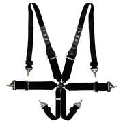 TRS Magnum 6 Point Clip In FHR/HANS Harness (FIA Approved)