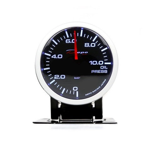 DEPO RACING Oil Pressure 52mm Electrical Analogue Gauge (0-10BAR)