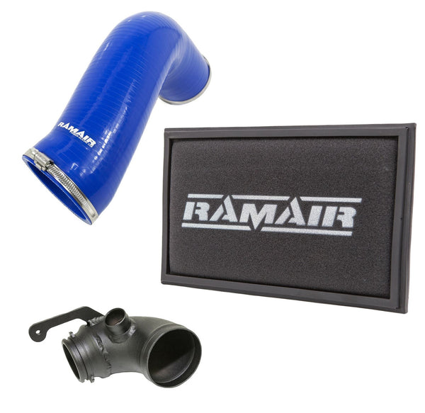 RamAir Panel Air Filter Intake Pipe Air Hose & Turbo Elbow (Blue) - Audi S3 8V-TTS 8S-SEAT Leon Cupra 5F-VW Golf GTI-R MK7